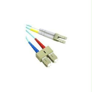 Legrand Dat 5m Lc-sc 10gb 50/125 Om3 Duplex Multimode Pvc Fiber Optic Cable - Aqua