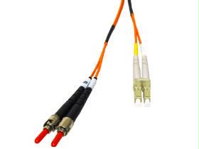 Legrand Dat 7m Lc-st 62.5/125 Om1 Duplex Multimode Pvc Fiber Optic Cable - Orange