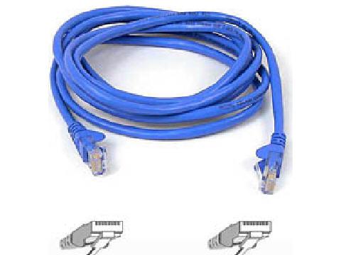 Belkin International Inc 6ft Cat6 Snagless Patch Cable, Utp, Blue Pvc Jacket, 23awg, 50 Micron, Gold Plat