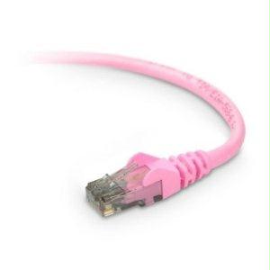 Belkin International Inc 7ft Cat6 Snagless Patch Cable, Utp, Pink Pvc Jacket, 23awg, 50 Micron, Gold Plat