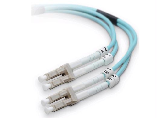 Belkin International Inc Fiber Patch Cable 10 Gig Aqua 50/125 Lc/lc 2 Meter