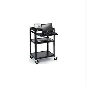 Bretford Av Cart W/slide Out Notebook Shelf, Adjustable Height, 24w X 18d X 27-43h, Welde