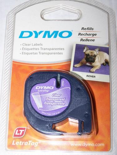 Dymo 1/2inch (12 Mm) Plastic Letratag Tape