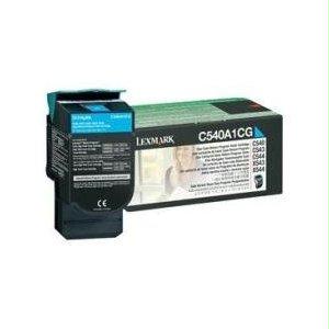 Lexmark C540a1cg Cyan Return Program Toner Cartridge For Use In C54x,x54x Estima