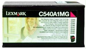 Lexmark C540a1mg Magenta Return Program Toner Cartridge For Use In C54x,x54x Est