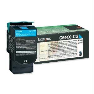 Lexmark C544x1cg Cyan Return Program Toner Cartridge For Use In C/x544,546,x548