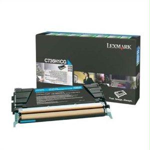 Lexmark C736h1cg Cyan Return Program Toner Cartridge For Use In C/x736,x738 Esti