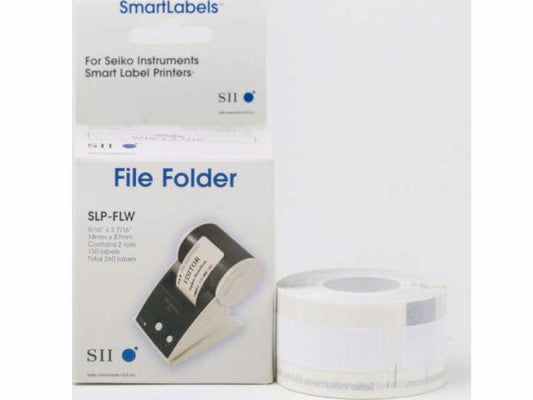 Seiko Instruments Usa, Inc. Seiko Slp-flb White/blue File Folder Labels - Designed Perfectly For Labeling Fo