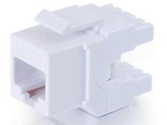 C2g 180anddeg; Cat6 Rj45 Utp Keystone Jack - White
