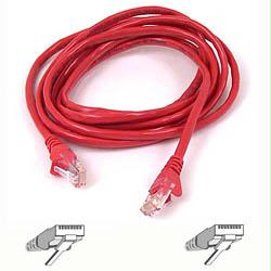 Belkin International Inc Patch Cable - Rj-45 (m) - Rj-45 (m) - 10 Ft - ( Cat 5e ) - Red
