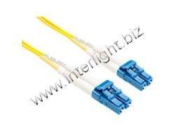 Unc Group Llc 30 Meter Lc-lc Singlemode Fiber Optic Cable, Yellow, Ofnr, 9/125 Fiber, Single-m