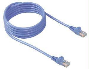Belkin International Inc 3ft Cat5e Snagless Patch Cable, Utp, Blue Pvc Jacket, 24awg, T568b, 50 Micron, G