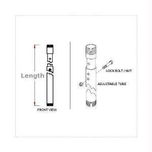 Peerless Industries 6 To9 Adjustable Extension Column, Wht