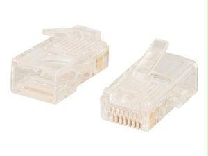 C2g Rj45 Cat5e Modular Plug For Round Stranded Cable Multipack (100 Pack) (taa Compl