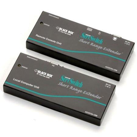 Black Box Kvm Extender - Short Range (75-ft,), Vga, Ps/2, Catx, Gsa, Taa