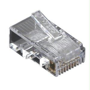 Black Box Cat5e Modular Plug For Round Solid/stranded Cable - Unshielded - 100-pack, Gsa,