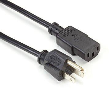 Black Box Power Cord - Nema 5-15p To Iec-60320-c13, 10-ft. (3.0-m)