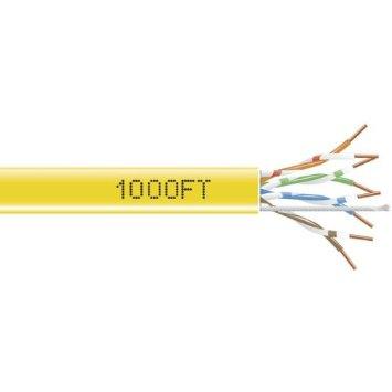Black Box Cat5e 350-mhz Solid Ethernet Bulk Cable - Unshielded (utp), Cmr Pvc, Yellow, 100