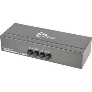 Siig, Inc. Shares A Display And Speakers Between 4 Composite  Audio Sources