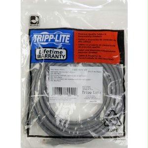 Tripp Lite 15ft Cat6 Gigabit Snagless Molded Patch Cable Rj45 M/m Gray