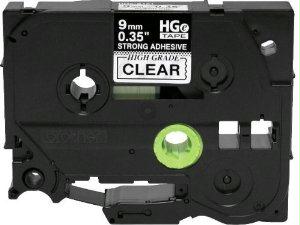 Brother Mobile Solutions 0.35 In X 26.2 Ft (9mm X 8m), Black Ink On Clear Label, 5 Pack