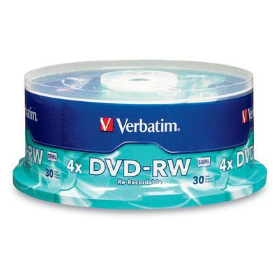 Verbatim 30pk Dvd-rw 4.7gb 2x Branded Surface