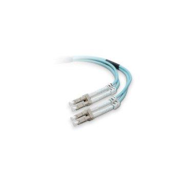 Belkin International Inc Cable,fiber,lc/lc,3m,lo Multimode,aqua,50/125,om4