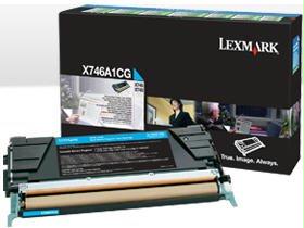 Lexmark X746a4cg Cyan Return Program Toner Cartridge Taa For Use In X746,748 Est