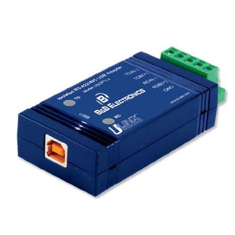 B+b Smartworx Usb Inline Isolated Converter For Rs-422/485, Optical Isolation With Locked Seri