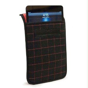 Mobile Edge Llc Neogrid Sleeve For 7in Tablets/e-readers -  Black W/red Stitching,neoprene