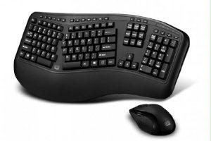 Adesso Tru-form Media 1500 - Wireless Ergonomic Keyboard & Laser Mouse