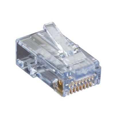 Black Box Cat6 Ez Rj45 Modular Plug Connector For Round Solid/stranded Wire - Unshielded,