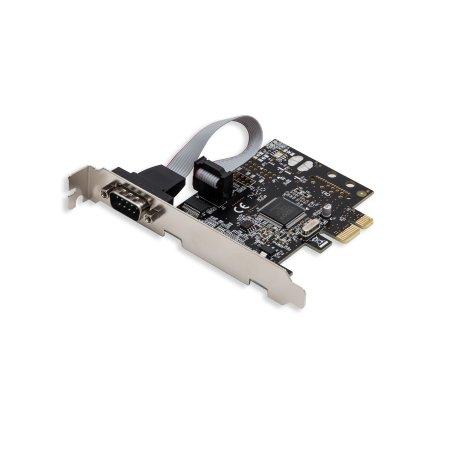 Syba Multimedia Inc Pcie 1x Db9 Port Serial Card, Moschip 9901 Chipset, With Low Profile Bracket