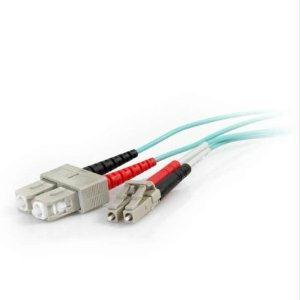 Legrand Dat 3m Lc-sc 50/125 Om4 Duplex Multimode Pvc Fiber Optic Cable - Aqua