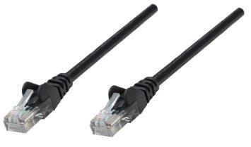 Intellinet 50 Ft Black Cat5e Snagless Patch Cable