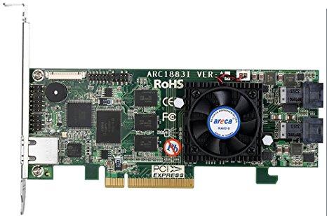 Areca 12g Sas 3.0/ Pci-e 3.0 X 8, 2gb Cache, Low Profile Internal Raid Card Supports 2