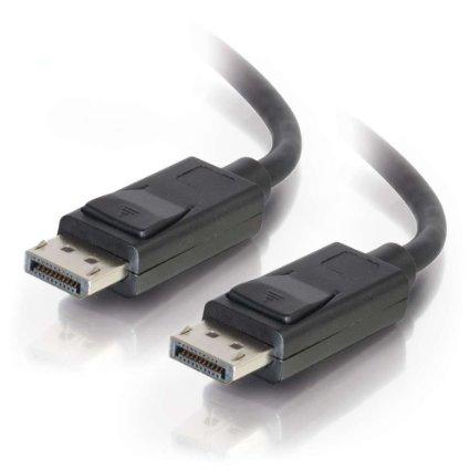 C2g 6ft Displayport Cable With Latches 8k Uhd M/m - Black