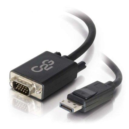 C2g 6ft Displayport™ Male To Vga Male Active Adapter Cable - Black (taa Compli