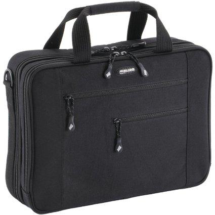 Mobile Edge Llc Canvas Eco Briefcase - 16in/17in Mac - Black,eco-friendly Cotton Canvas