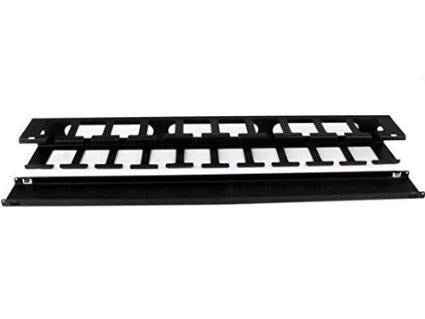 Startech 1u Horizontal Finger Duct Rack Cable Management Panel With Cover - Server Rack C