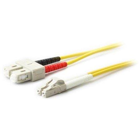 Add-on Addon 10m Lc (male) To Sc (male) Os2 Straight Yellow Duplex Fiber Ofnr (riser-ra