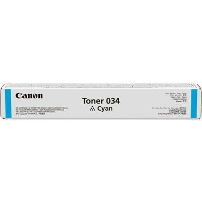 Canon Usa Canon Cartridge 034 Cyan Toner - For Imageclass Mf820cdn And Mf810cdn - Full Yie