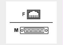 Digi International Digi  One, Portserver Ts, Ii  4 Pack Db-25m  Modem Adapter  (10 Pin)