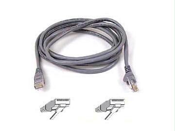 Belkin International Inc 10ft Cat6 Snagless Patch Cable, Utp, Gray Pvc Jacket, 23awg, 50 Micron, Gold Pla