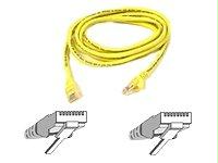 Belkin International Inc 5ft Cat5e Snagless Patch Cable, Utp, Yellow Pvc Jacket, 24awg, T568b, 50 Micron,