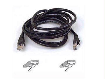 Belkin International Inc 10ft Cat5e Snagless Patch Cable, Utp, Black Pvc Jacket, 24awg, T568b, 50 Micron,