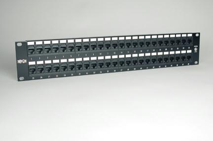 Tripp Lite 48-port Cat5e Cat5 Rackmount Patch Panel 568b 110 Punch 2urm Taa